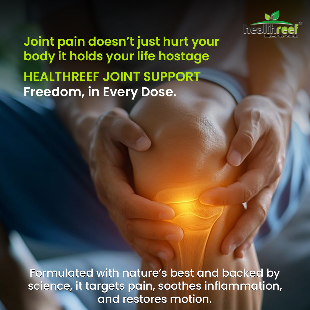 Healthreef Plant-Based Joint Support with Glucosamine, Chondroitin & Boswellia for Flexibility & Cartilage Health – 60 Vegetarian Capsules