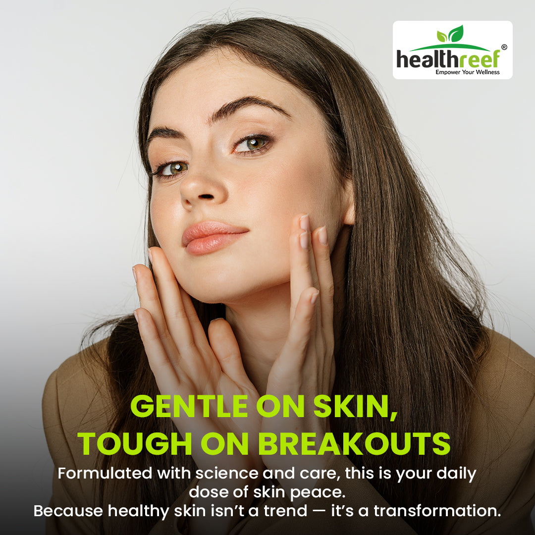 Healthreef Plant-Based Skin Brilliance Supplement L-Glutathione, L-Lysine, Vitamin C & E for Skin Brightening, Pigmentation Reduction & Anti-Aging - 60 Vegetarian Capsule