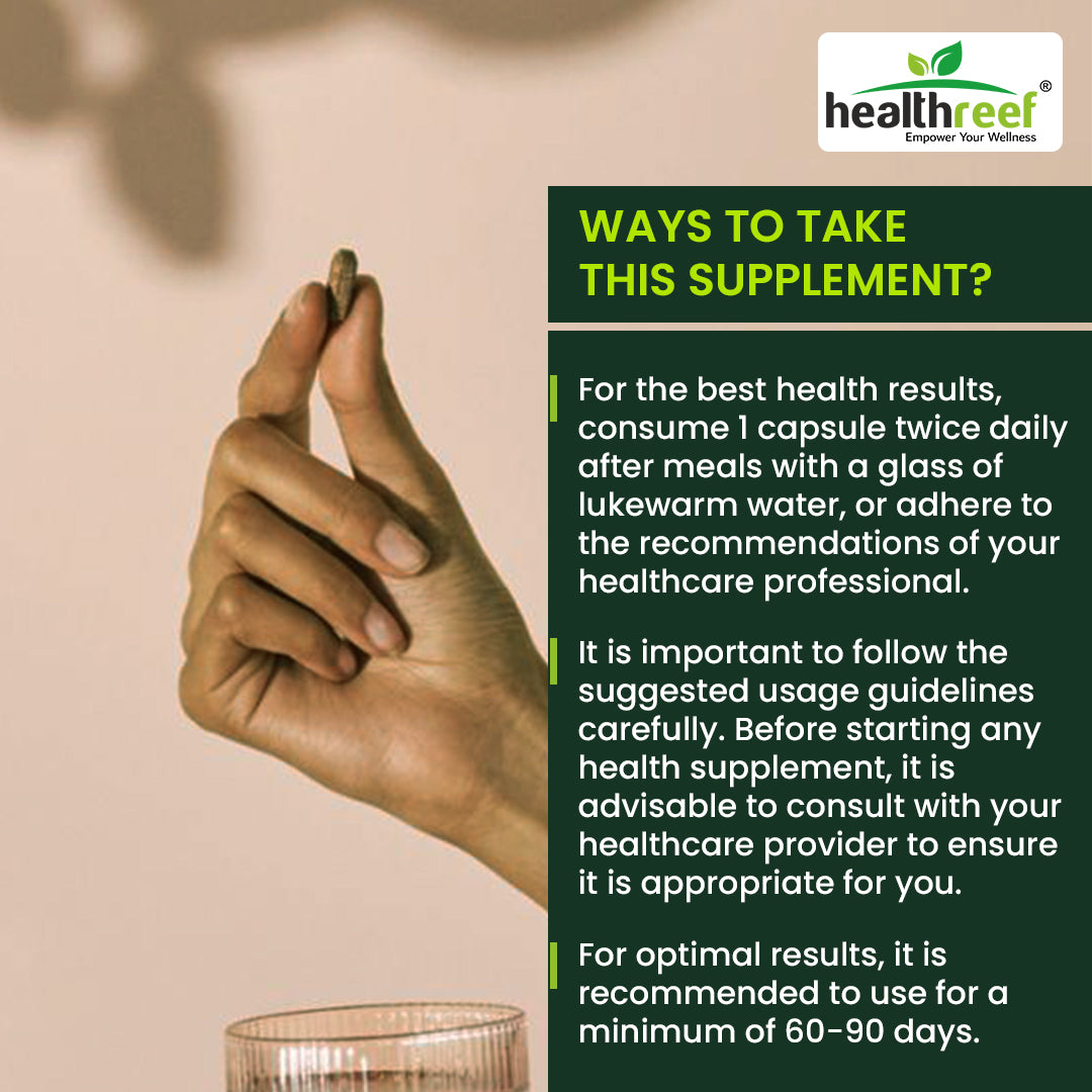 Healthreef Plant-Based Skin Care Supplement with L-Glutathione, Vitamin C, E & L-Lysine for Skin Glow, Pigmentation & Anti-Aging – 60 Veg Capsules - Healthreef