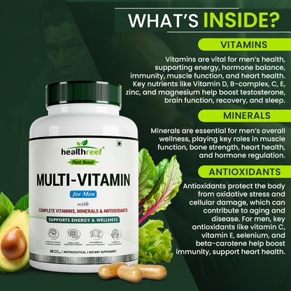 Healthreef Multivitamin for Men & Women Wellness Combo Pack – 60 Capsules Each