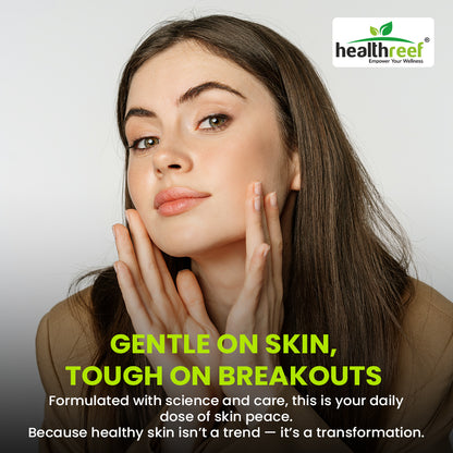 Healthreef Plant-Based Skin Brilliance Supplement L-Glutathione, L-Lysine, Vitamin C & E for Skin Brightening, Pigmentation Reduction & Anti-Aging - 60 Vegetarian Capsule