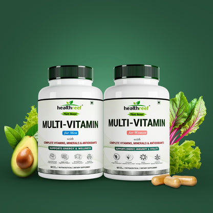 Healthreef Men & Women Multivitamin 1+1 Free  (60+60 Capsules)