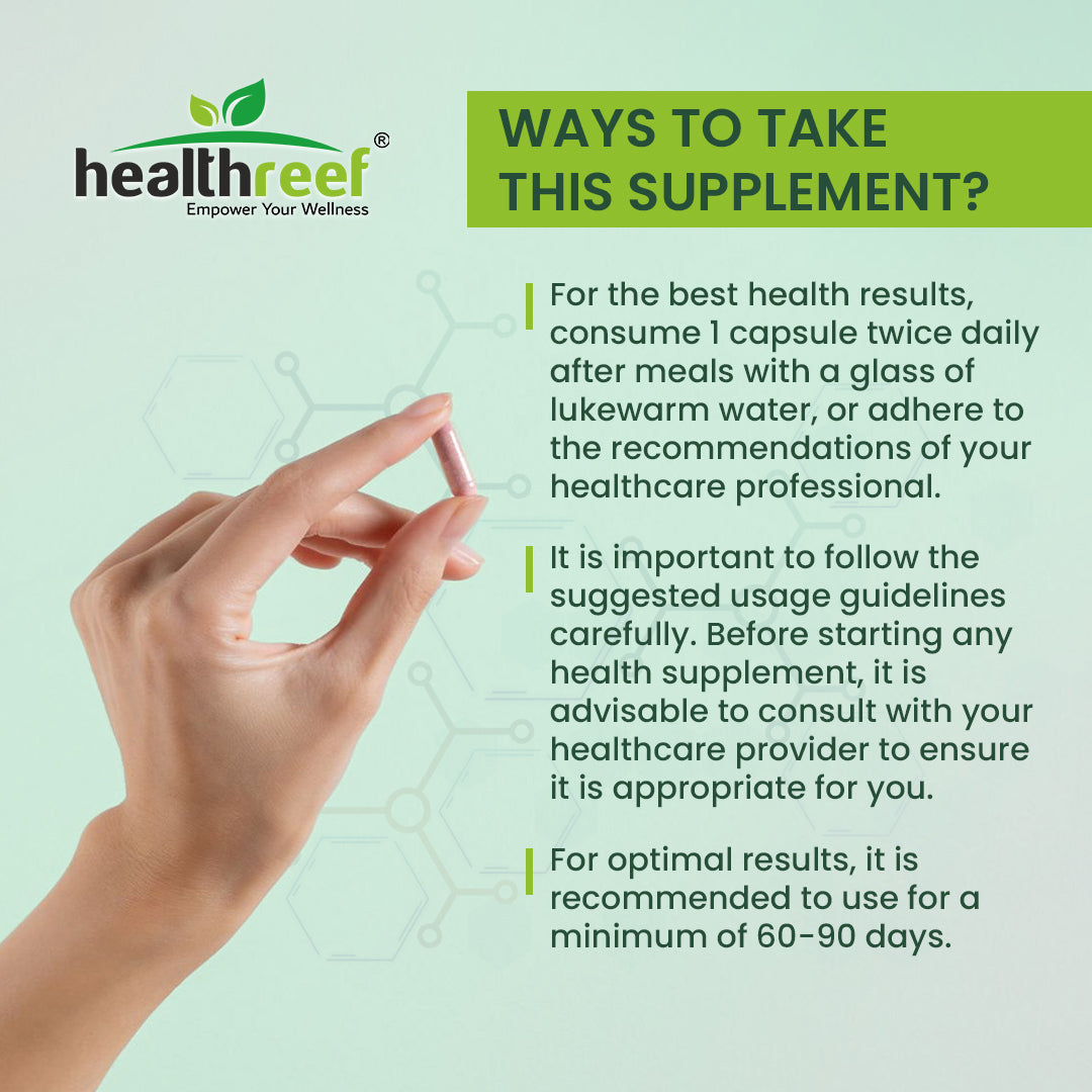 Healthreef Plant-Based Calcium, Magnesium, Zinc with Vitamin D3 & K2 Supplement Bone Strength, Joint Flexibility & Enhanced Calcium Absorption - 60 Vegetarian Capsules